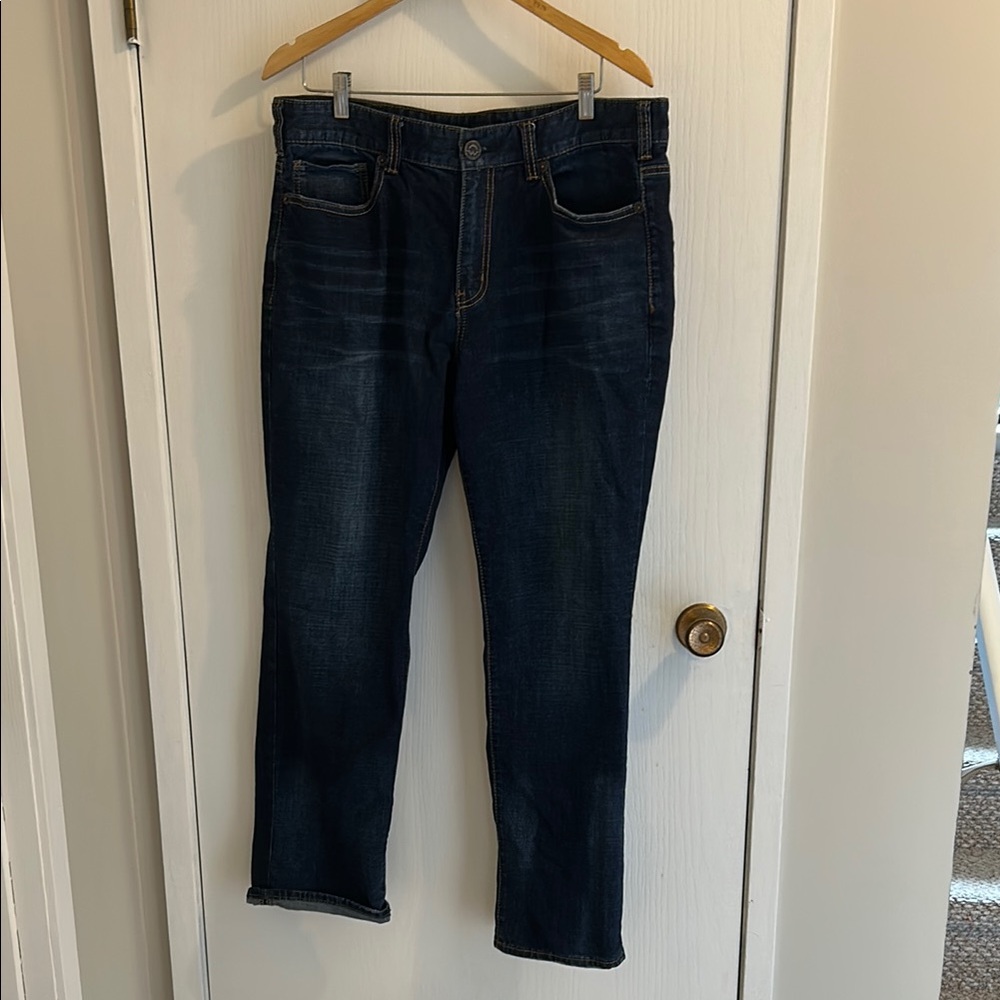 Warehouse Blue Straight Jeans Classic Fit